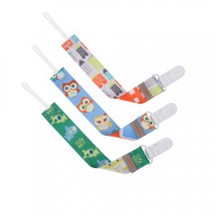 Zoo Pacifier clips-3 Pack